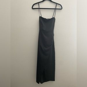 Zara long black dress, size XS new with tag